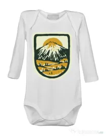 Baby body Hand drawn mountains Alb
