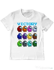 Tricou ADLER copil Victory Alb
