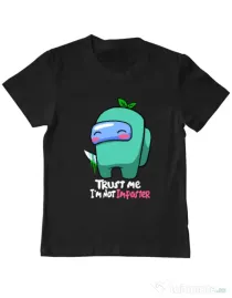 Tricou ADLER copil Trust me Negru