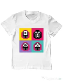 Tricou personalizat copil Four guard Alb