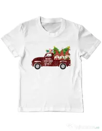 Tricou personalizat copil Merry Christmas Alb
