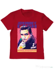 Tricou personalizat copil Johnny Cash Rosu