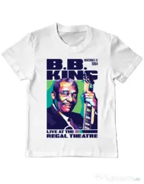 Tricou personalizat copil BB KING Alb