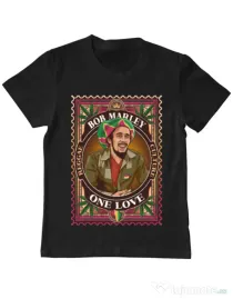 Tricou personalizat copil Bob Marley Negru