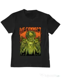 Tricou personalizat copil WE CONNECT Negru