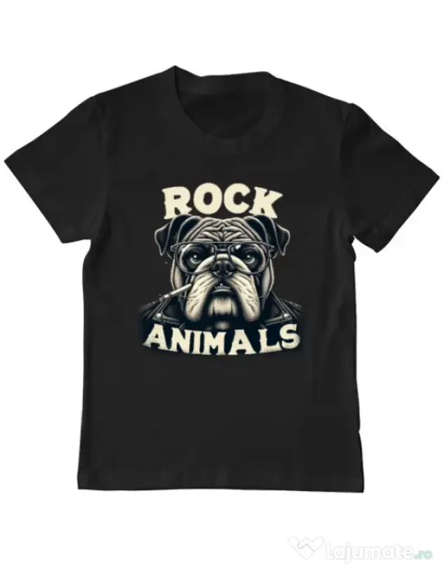 Tricou personalizat copil BULLDOG 06 Negru