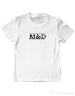 Tricou personalizat copil M&D 01 Alb