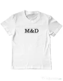 Tricou personalizat copil M&D 01 Alb