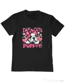 Tricou personalizat copil BULLDOG 13 Negru