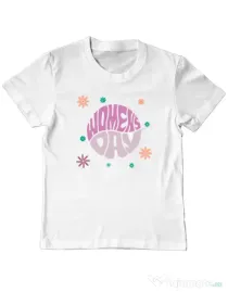 Tricou personalizat copil M&D 25 woman\'s day Alb