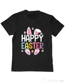 Tricou personalizat copil bunny 2 Negru