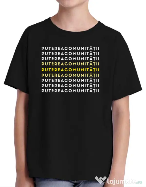Tricou personalizat copil Custom design Negru