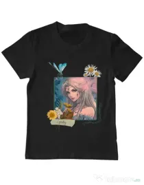 Tricou personalizat copil When the forest whispers Negru