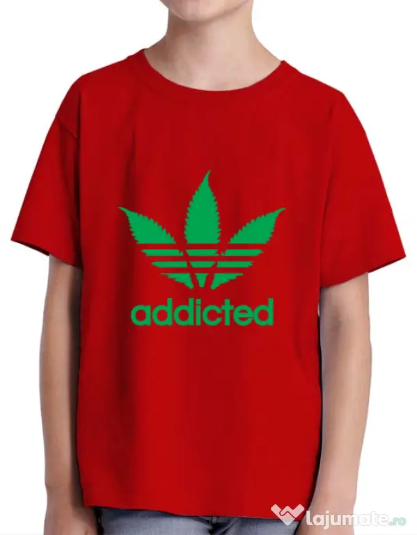 Tricou ADLER copil Addicted Rosu