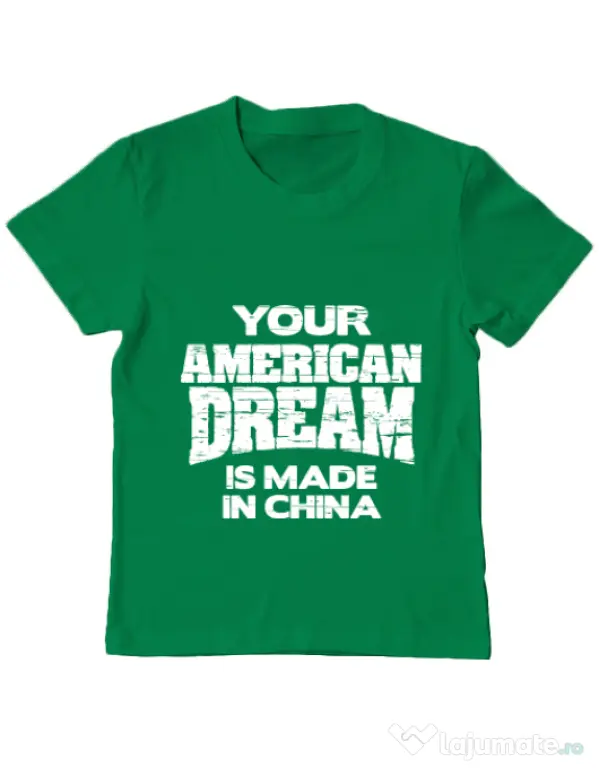 Tricou ADLER copil American dream Verde mediu
