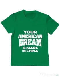 Tricou ADLER copil American dream Verde mediu