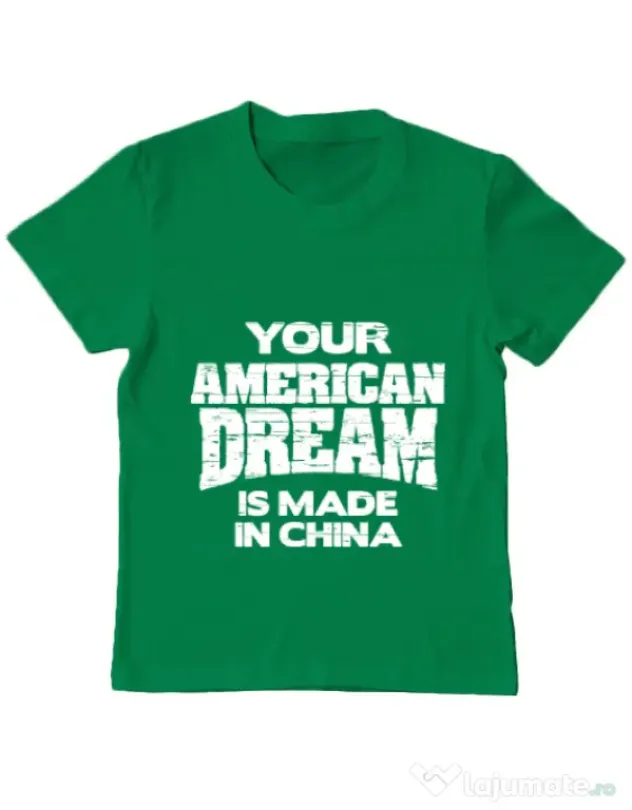 Tricou ADLER copil American dream Verde mediu