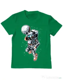 Tricou ADLER copil Astronaut Verde mediu
