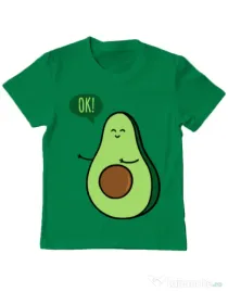Tricou ADLER copil Avocuddle 2 Verde mediu
