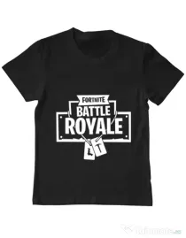 Tricou ADLER copil Battle royale Negru