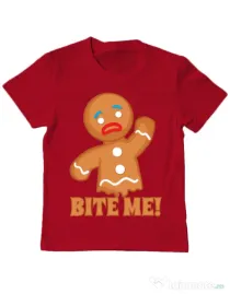 Tricou ADLER copil Bite me Rosu