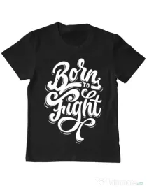 Tricou ADLER copil Born To Fight Negru