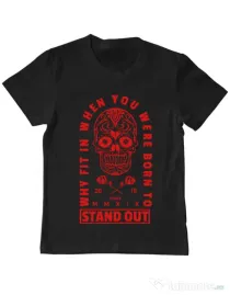 Tricou ADLER copil Born to stand out Negru