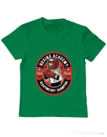 Tricou ADLER copil Boxing Academy Verde mediu