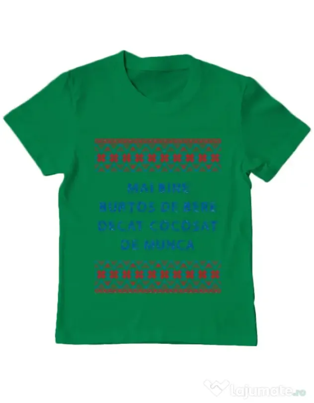 Tricou ADLER copil Burtos de bere Verde mediu