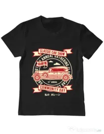 Tricou ADLER copil Classic Car Show Negru