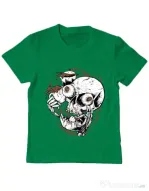 Tricou ADLER copil Coffee Addict Verde mediu