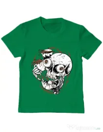 Tricou ADLER copil Coffee Addict Verde mediu