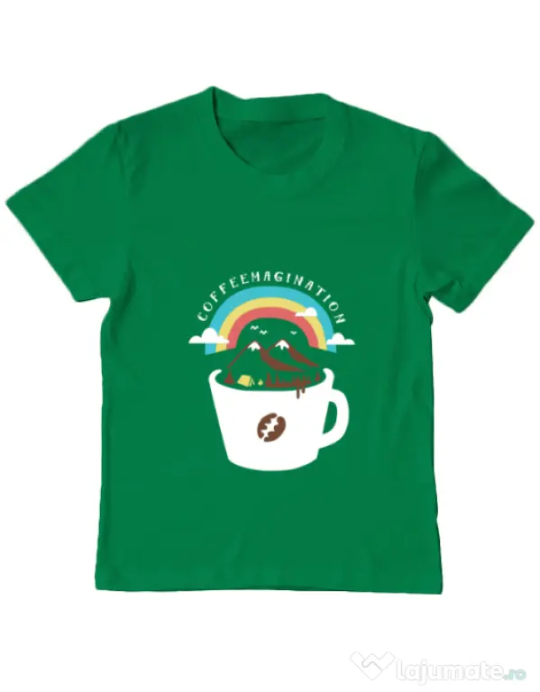 Tricou ADLER copil Coffeemagination Verde mediu