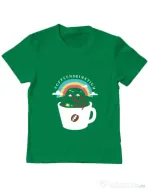 Tricou ADLER copil Coffeemagination Verde mediu