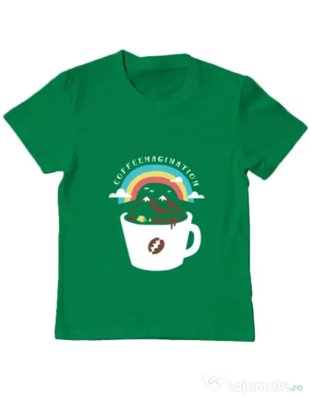 Tricou ADLER copil Coffeemagination Verde mediu