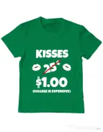 Tricou ADLER copil College is expensive Verde mediu