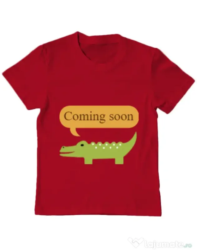Tricou ADLER copil Coming soon Rosu