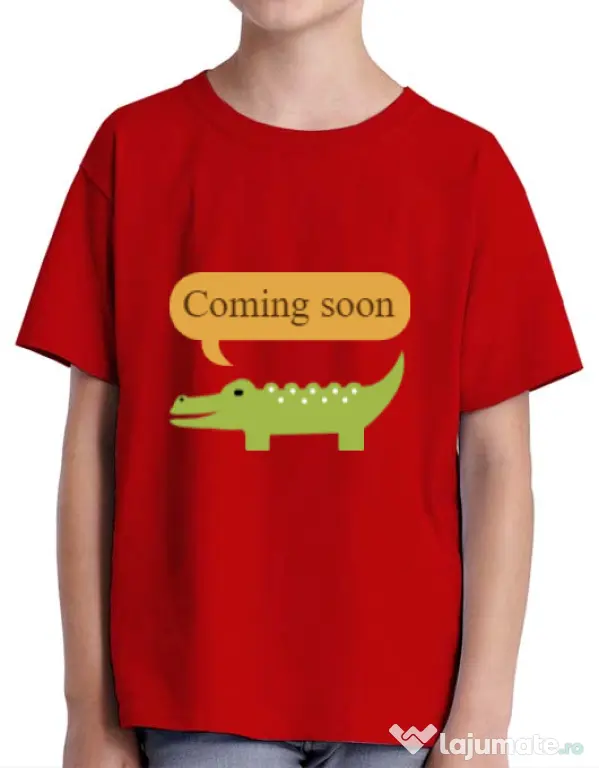 Tricou ADLER copil Coming soon Rosu