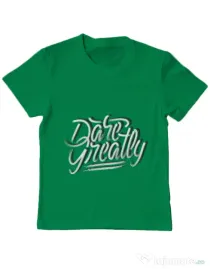 Tricou ADLER copil Dare Greatly Verde mediu