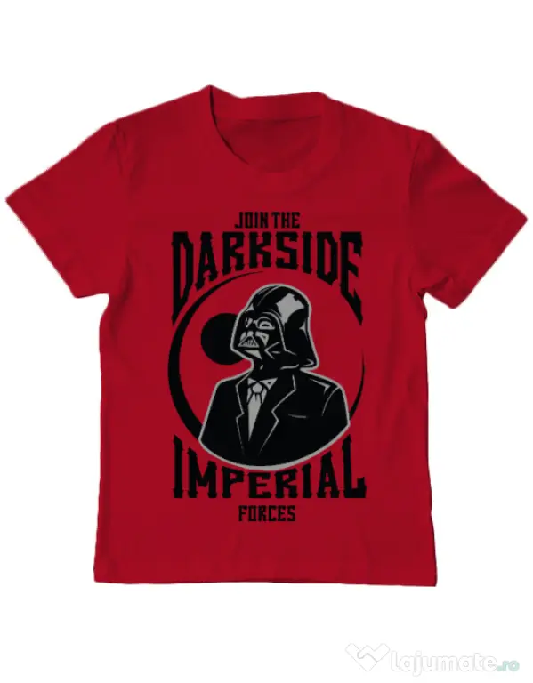 Tricou ADLER copil Darkside Rosu