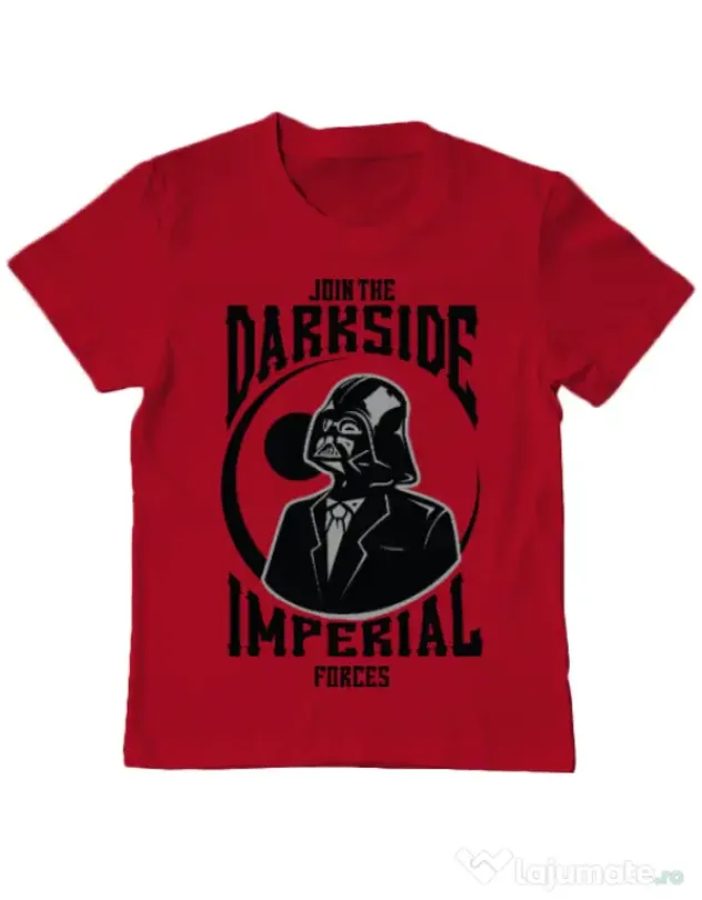 Tricou ADLER copil Darkside Rosu