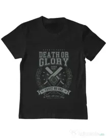 Tricou ADLER copil Death or Glory Negru