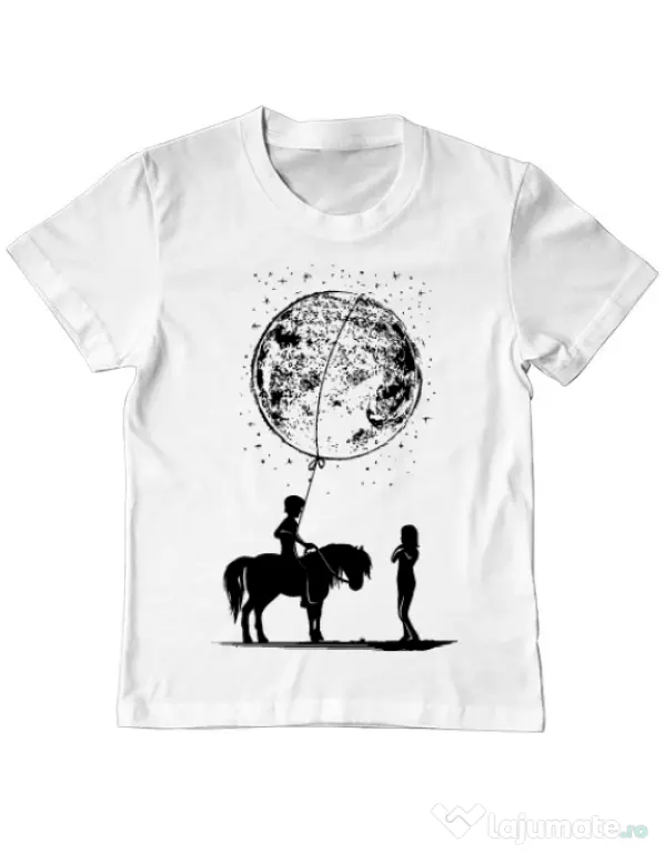 Tricou ADLER copil Din alta lume Alb