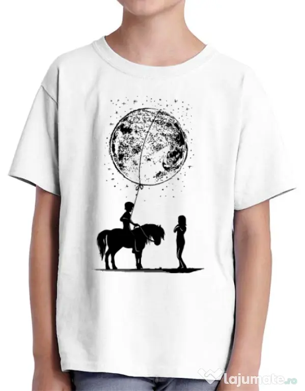 Tricou ADLER copil Din alta lume Alb