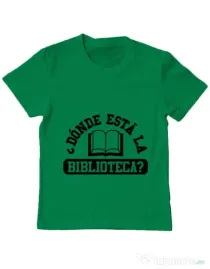 Tricou ADLER copil Donde esta la biblioteca Verde mediu