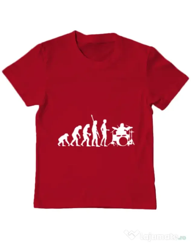 Tricou ADLER copil Drummer evolution Rosu