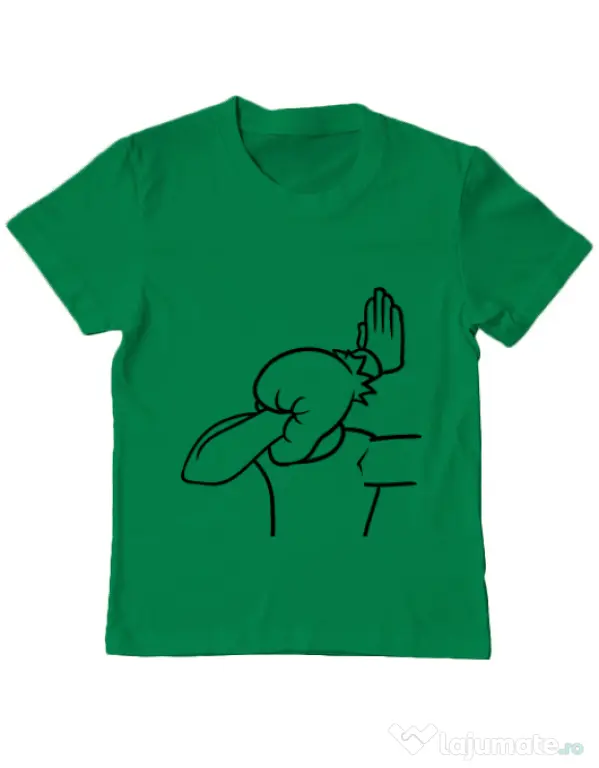 Tricou ADLER copil Extreme facepalm Verde mediu