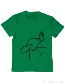 Tricou ADLER copil Extreme facepalm Verde mediu