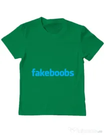 Tricou ADLER copil Fakeboobs Verde mediu