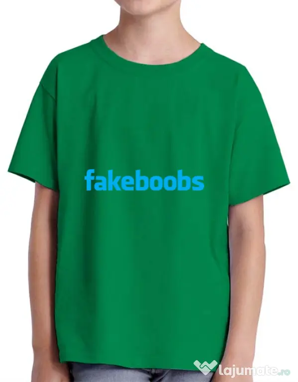 Tricou ADLER copil Fakeboobs Verde mediu